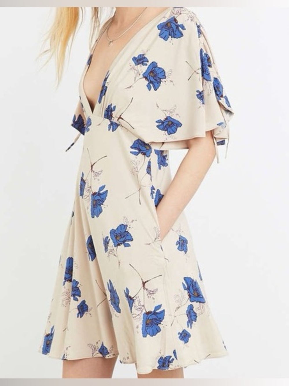 Free people Melanie draped floral dress